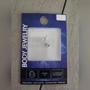 316L Stainless Steel Evil Eye Belly Button Ring